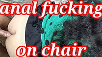 MILF india follada en una silla grande