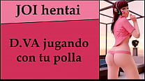 D.VA wants to play with your cock. JOI in Spanish.