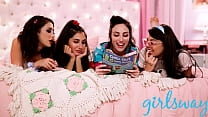 GIRLSWAY Retro Sleepover mit Gina Valentina und Gianna Dior
