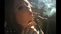 British BBW Tina Snua Smokes With Dangling, Drifts, Nose & Cone Exhales