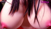 158cm Lebensgroße asiatische Sexpuppe für Männer Realistische Silikon-Oral-Anus-Sex-Puppe TPE