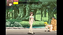 Pretty bikini girl having sex with a lot of men in Bt Island act hentai game new gameplay