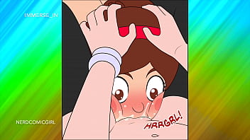 Gravity Falls Parodie Cartoon Porn (Teil 3): Anal, Muschi lecken, Creampie lutschen, Vaginalsex mit zwei Mädchen