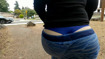 Has A Huge Fucking Wedgie Up Her Big Booty In Public Three