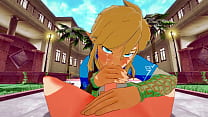 Zelda Genshin Impact Yaoi - Link x Tartaglia POV Handjob Blowjob and Fucked - Japanisches asiatisches Manga-Anime-Spiel porn gay