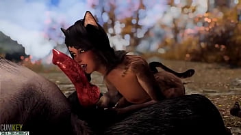 Hombre lobo cazó gato - coño de bien | Monstruo Polla Enorme | Sexo en 3D