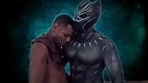 SUPER HEROI "PANTHER BLACK" SUCKS HIS SUBJECT'S SOFT KITCHEN THAT THIRST FOR ASS? HE STICKS HIS TONGUE INTO THE OPENING OF HIS TAIL, WHICH DELIGHTS KING T'CHALLA