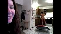 Teen Girl Recording Naked While She Is Talking With Some Friend Without Her Knowledge