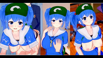 [Eroge Koikatsu! ] Touhou Kawashiros Brüste rieben H! 3DCG Anime-Video mit großen Brüsten (Touhou-Projekt) [Hentai-Spiel Toho-Ersatz]