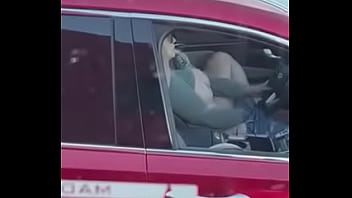 He masturbates while driving