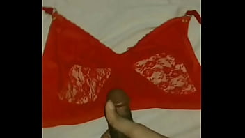 I Borrowed Bra From My Neighbor To Cum All Over them. I Saw Her Wearing These Bra On Her Big, White, Chubby Boobs After I Gave them Back To Her.