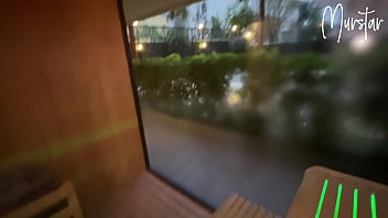 Risky blowjob in hotel sauna.. I suck STRANGER