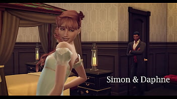 Simon e Daphne Bridgerton - cena de sexo 3d Hentai
