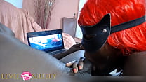 Ebony blowjob addict Ms Fufu playfully sucking dick for 1h 20 min long - Part 4