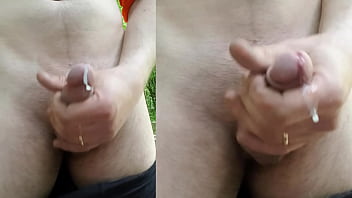 dick flash masturbate outdoor public cumshot