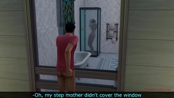 Sims 4, Indian stepson fucks hard his indian stepmom in the shower
