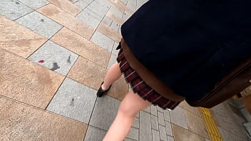 Black Hair Innocent School C-chan @ Shinjuku [Mujeres ● Crudo / Uniforme / Blazer / Minifalda / Piernas hermosas / Creampie] #Underwear Voyeurismo #Train Slut ● #Dormir ● Fuck