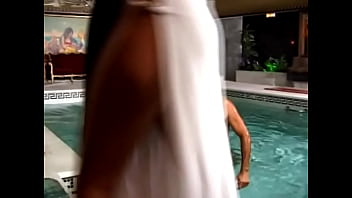 Мужчина с хорошим крытым бассейном нанимает девушку в борделе, чтобы она потрахалась