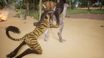 Hiena e Lobo fazem um ao outro esguichar - Vida Selvagem