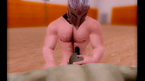 3D Gay Porn - La guardia cattiva infila il cazzo di gomma nel culo di un uomo molto sexy