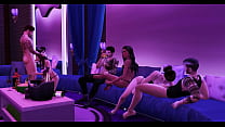 Gang Bang Sex Party At The Goth District - 3D Hentai