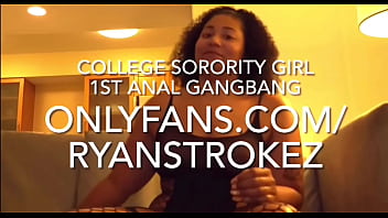Ryan Strokez снимает на видео девушки из женского общества с BBC в анальном гэнгбэнге