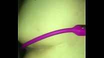 Fuck my wife with sextoy in her pussy