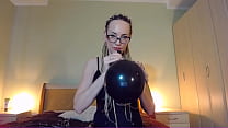 BadAssBitch blowing big  balloon to pop