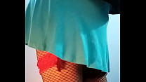 Antonella show her legs in miniskirt