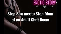 El hijastro conoce a la madrastra en una sala de chat para adultos