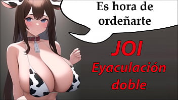 JOI hentai cum 2 times. It's time to milk you.