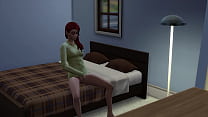 Girl masturbating around the house