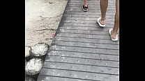Latina Big Ass Lucia Walking on the Beach in Thailand Sexy Huge Ass - Part 2