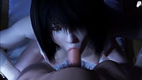 (4K) Le fantôme d'une femme japonaise avec un cul énorme veut baiser au lit un long pénis qui éjacule en elle à plusieurs reprises | Hentaï 3D