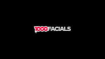 1000Facials - Горячая крошка-брюнетка сливает сперму из моих яиц