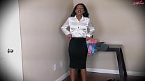 Dressed For Success - Secretary Strips And Shows Off Uniforms in 1080