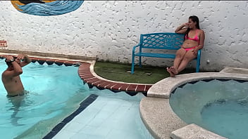 I FIND MY step SISTER-IN-LAW SITTING BY THE POOL AND I CAN'T HELP WANTING TO FUCK HER RICH AND TIGHT LATIN MILF PUSSY