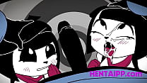 Mime & Dash sucent la même bite dans un plan à trois - Animation Hentai non censurée