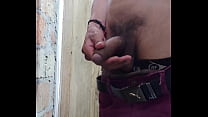 Man pulling out his dick and masturbating it