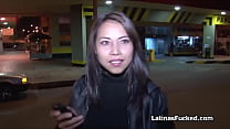 Parking lot pickup ends lucky with slutty Latina