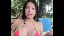 GISELLE MONTES IN THE POOL