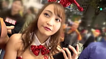 Un lapin sexy qui s'est envolé pour Shibuya avec ses fesses érotiques retirées ! HAPPY one night sex avec un lapin érotique lors du premier Halloween de Reiwa ! !