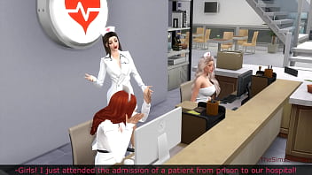Enfermeira peituda fodida por paciente da prisão