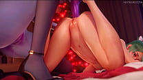 Overwatch Kiriko being a Slut (3D/SFM)