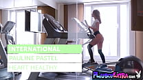 Sexy Polish hottie Pauline Pastel walks us through her routine in the gym