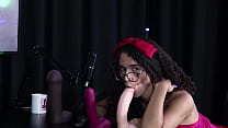Naughty girl shows her blowjob after talking about her gift of sitting on top of a dick - Spaghetti | Transsexual (SHEER/RED)