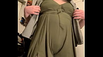 Jinna french chubby sissy try some clothes and strip 1