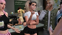 Classroom Orgy - Sims 4 Porn Video
