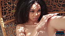 Black teen beauty Lily Lilac shows all for Playboy and looks stunning