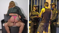 Policial latina sexy é pega e faz sexo anal
